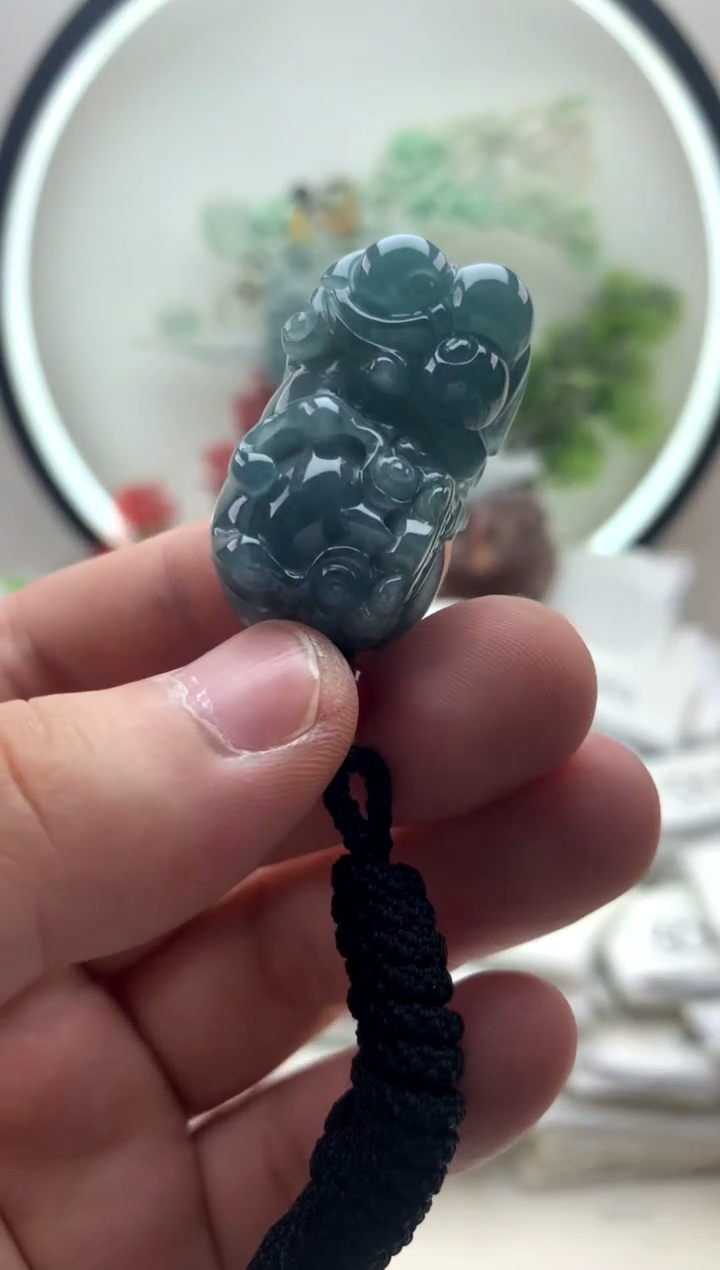 颈饰未镶嵌翡翠貔貅