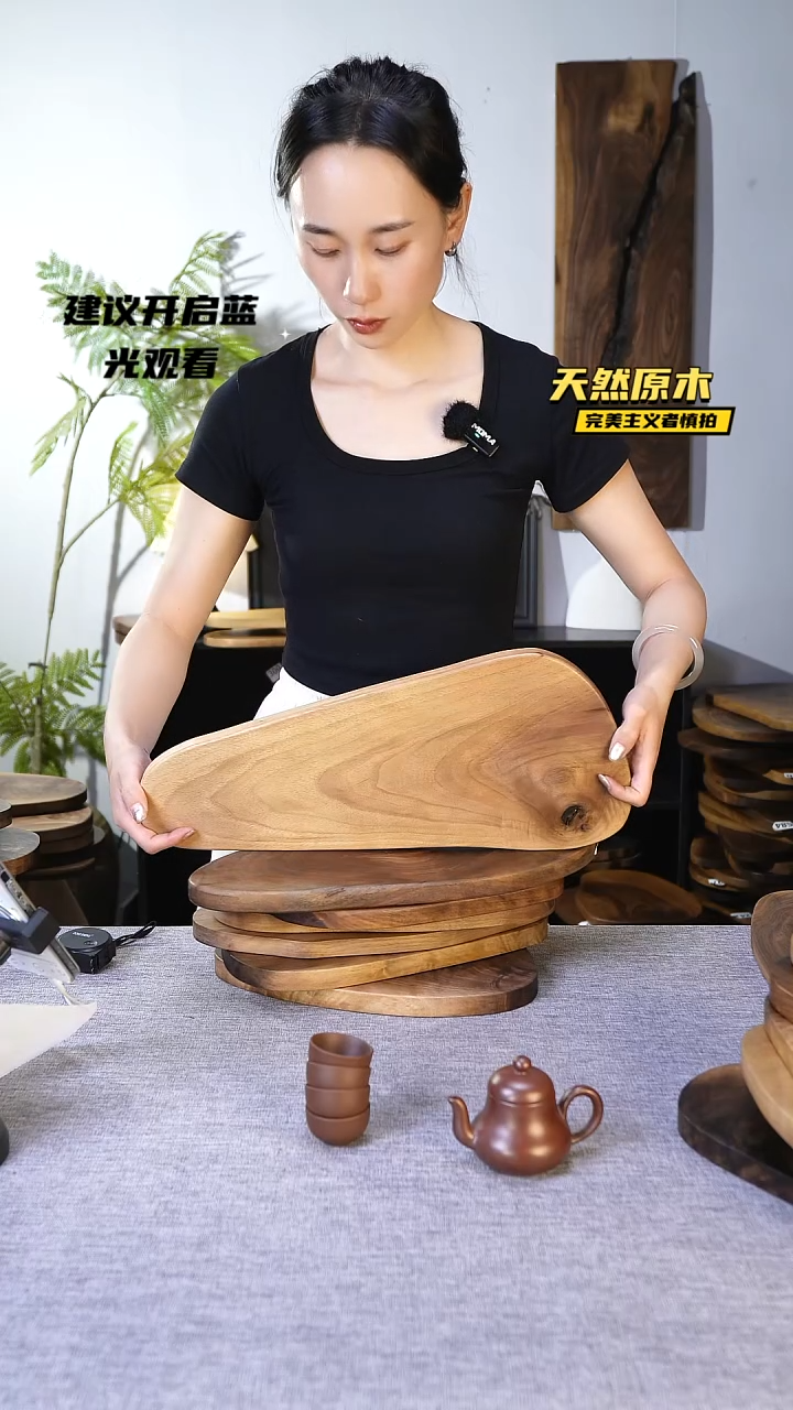 木北美黑胡桃原木.干裂疤结不属于商品质量问题完美主义者慎拍