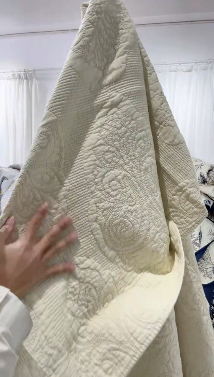 棉250*270纯棉床盖58号微瑕