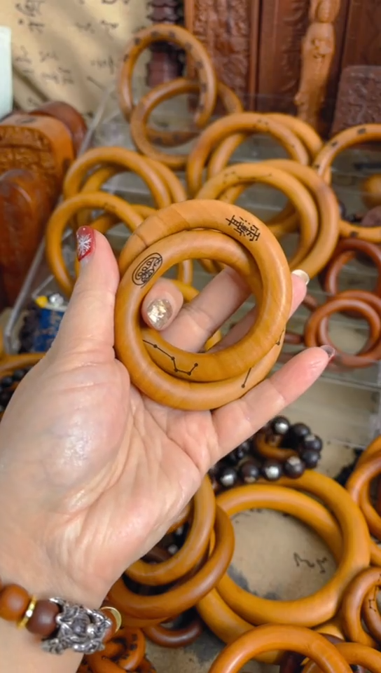 【闪购商品】枣木木雕乾坤圈50圈口一物一拍