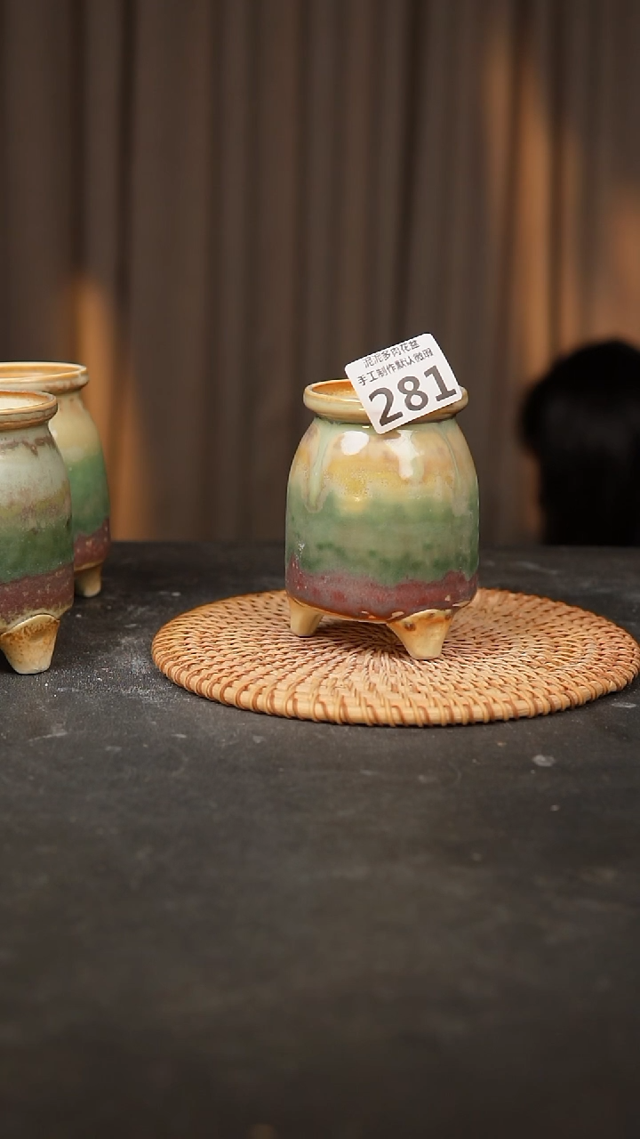 【闪购商品】瓷片景德镇泥泥陶瓷花盆量拍