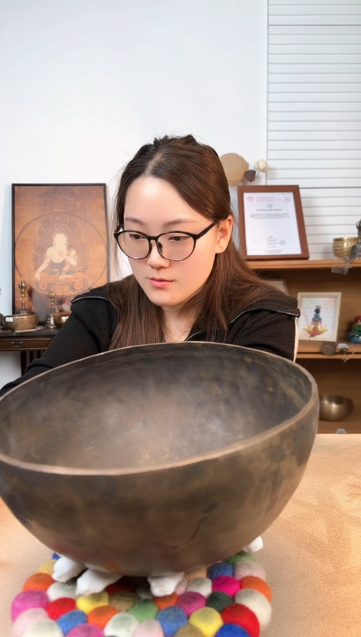 【闪购商品】珍藏老钵尼泊尔颂钵全套配件