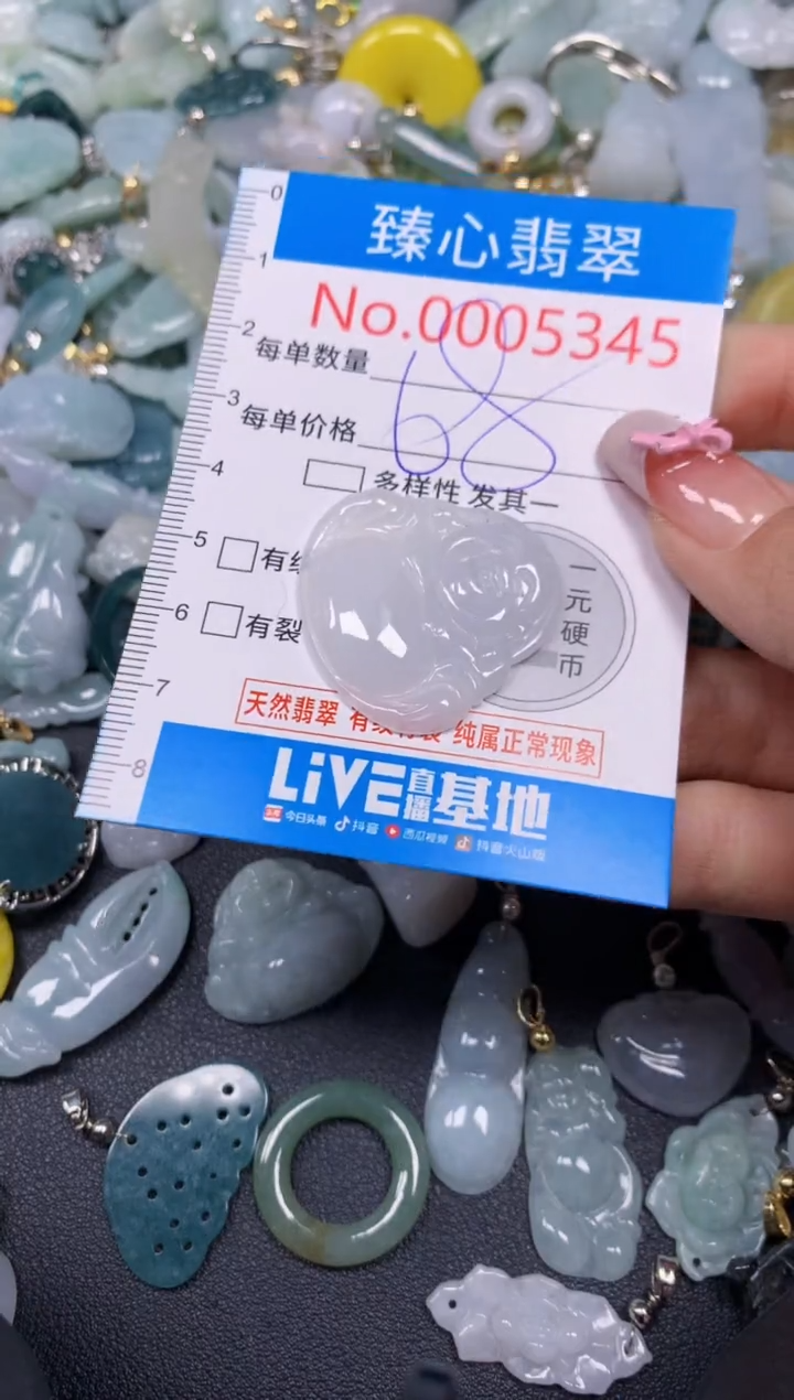 【闪购商品】翡翠颈饰未镶嵌含绳0005345