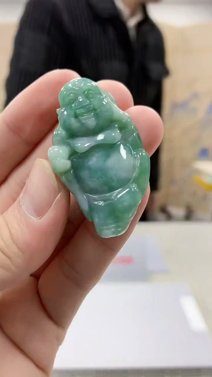 【闪购商品】定制翡翠未镶嵌5153bb-毛货挂件83
