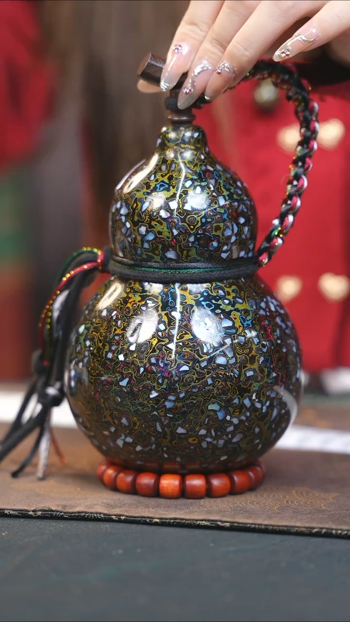 【闪购商品】WX203漆艺酒葫芦不包手串及旋转底座