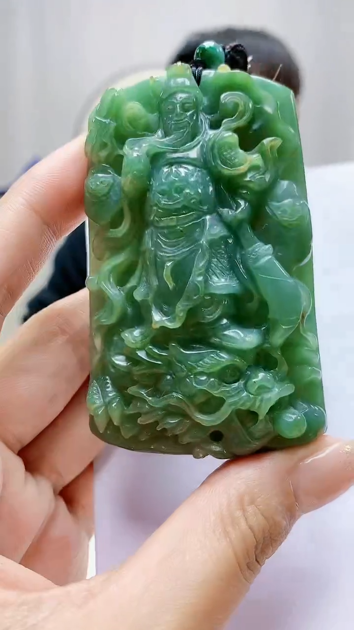 未镶嵌定制翡翠4868MM-毛货挂件58