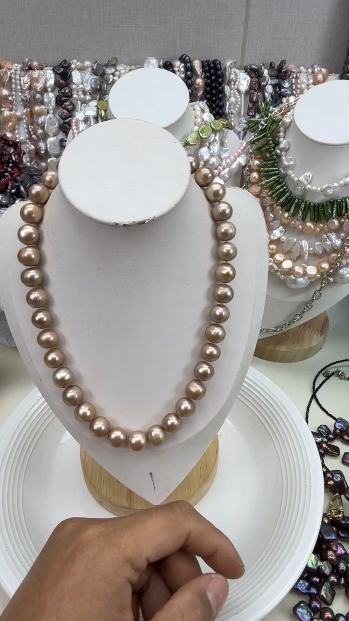 颈饰银S925镶嵌淡水珍珠1