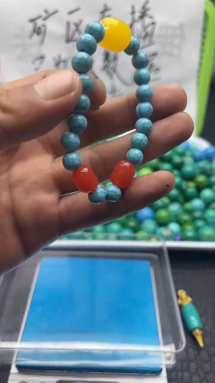 未镶嵌蜜蜡裸石串珠