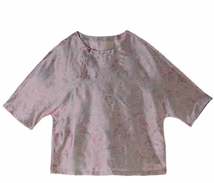 魏  新中式  风  532256  螺钿流光绸上衣