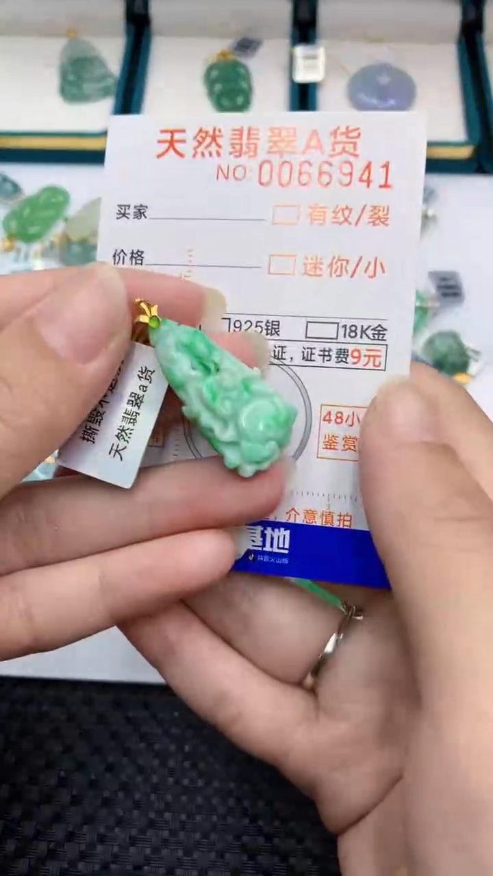 【闪购商品】翡翠颈饰18K金镶嵌            8