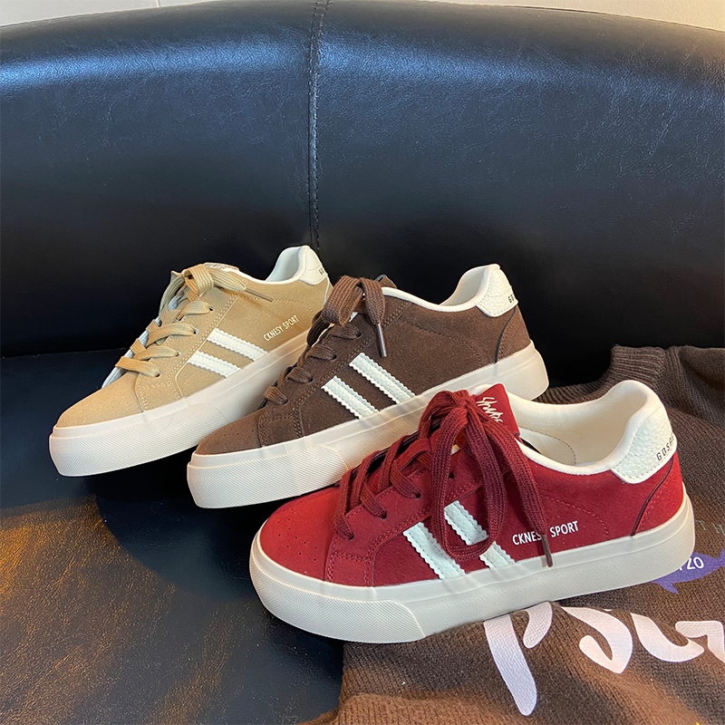 2025春季新款阿甘德训鞋女低帮小众复古百搭韩版休闲运动鞋板鞋