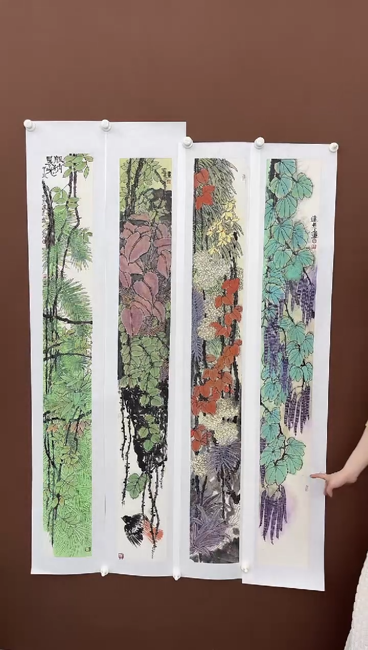 【闪购商品】书法邵建录画家作品十二号，共四件