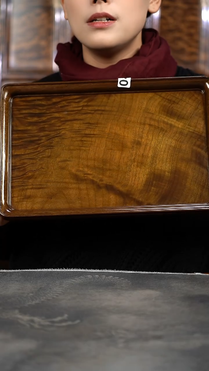 【闪购商品】金丝楠木艺35/23满花精工文承盘980