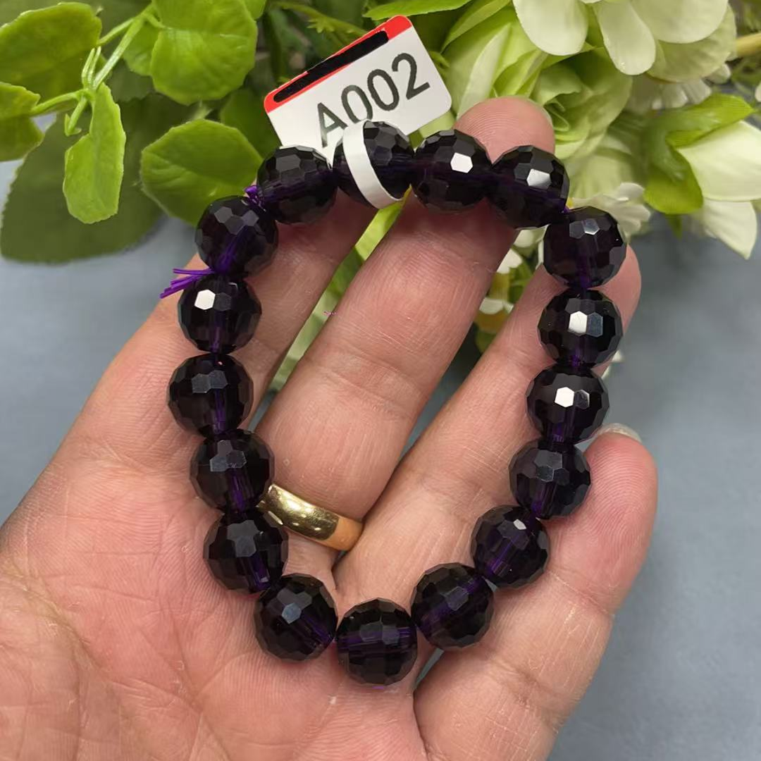 A002紫水晶切面单圈手串