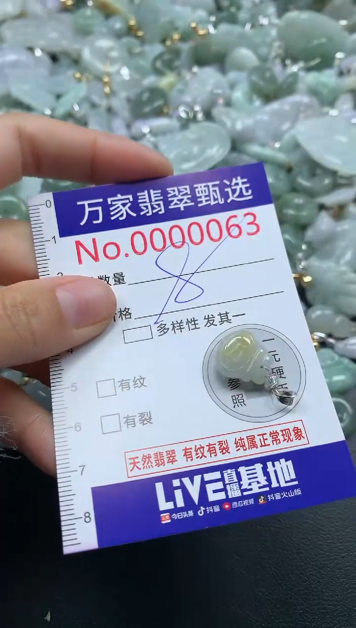 吊坠(不含链)未镶嵌翡翠0063