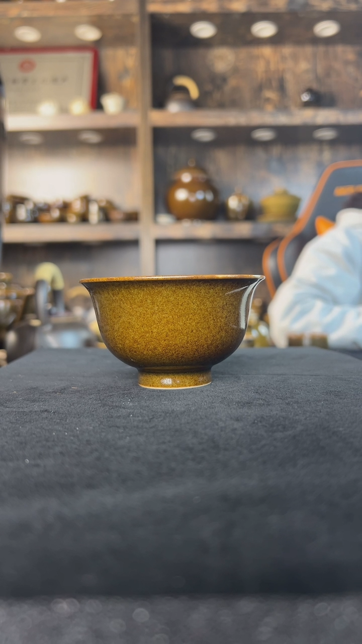 【闪购商品】鳝鱼黄色主人杯原矿釉
