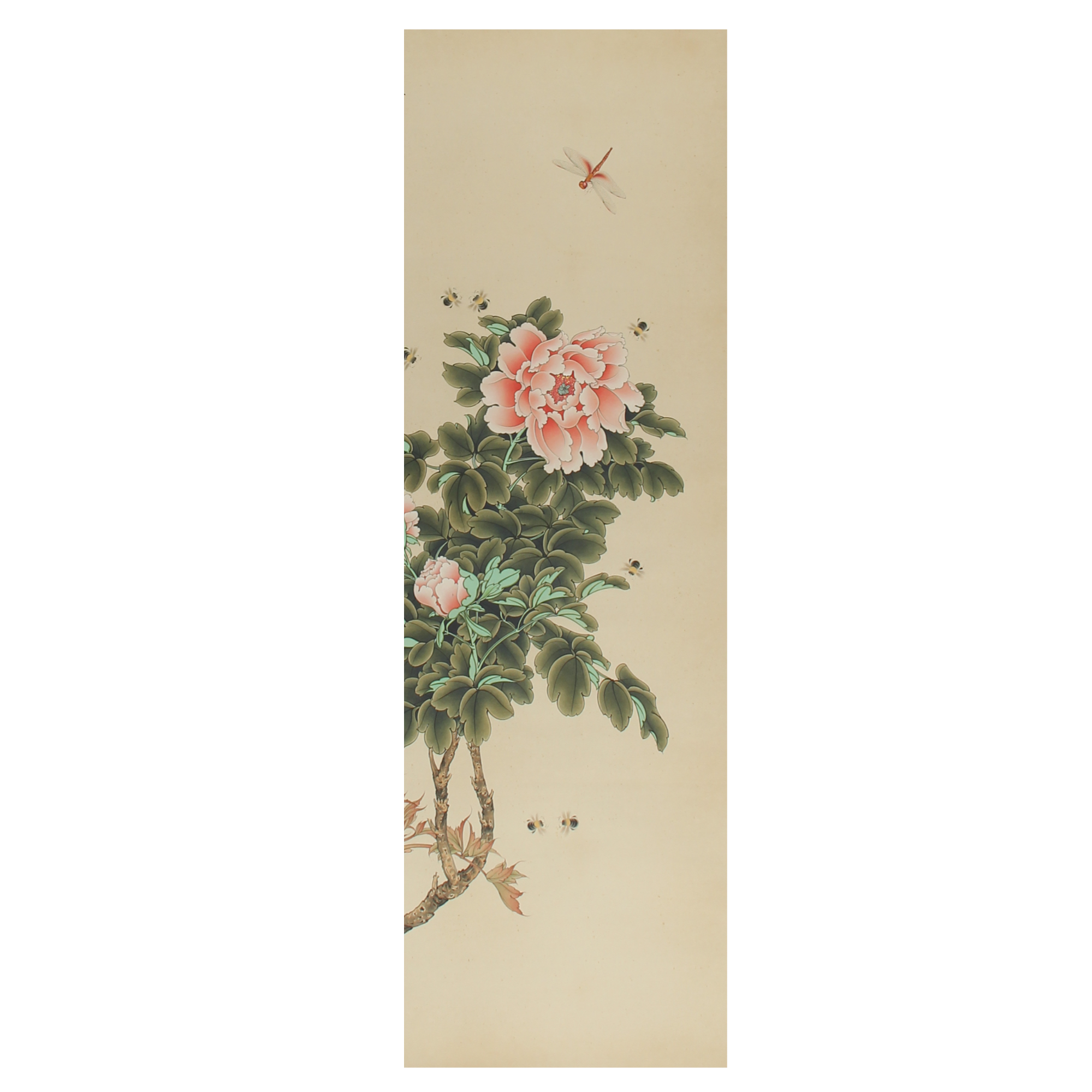 LOT.658 《花卉》115*46cm 纸本设色立轴