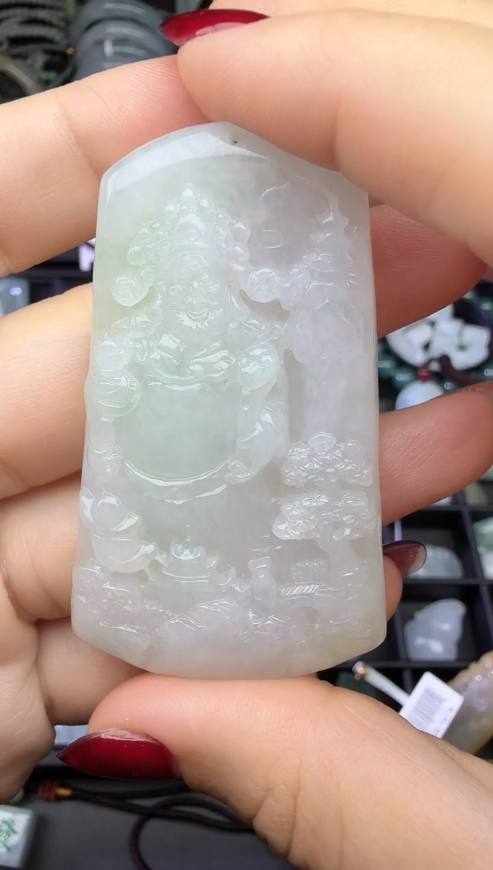 【闪购商品】翡翠颈饰未镶嵌财神