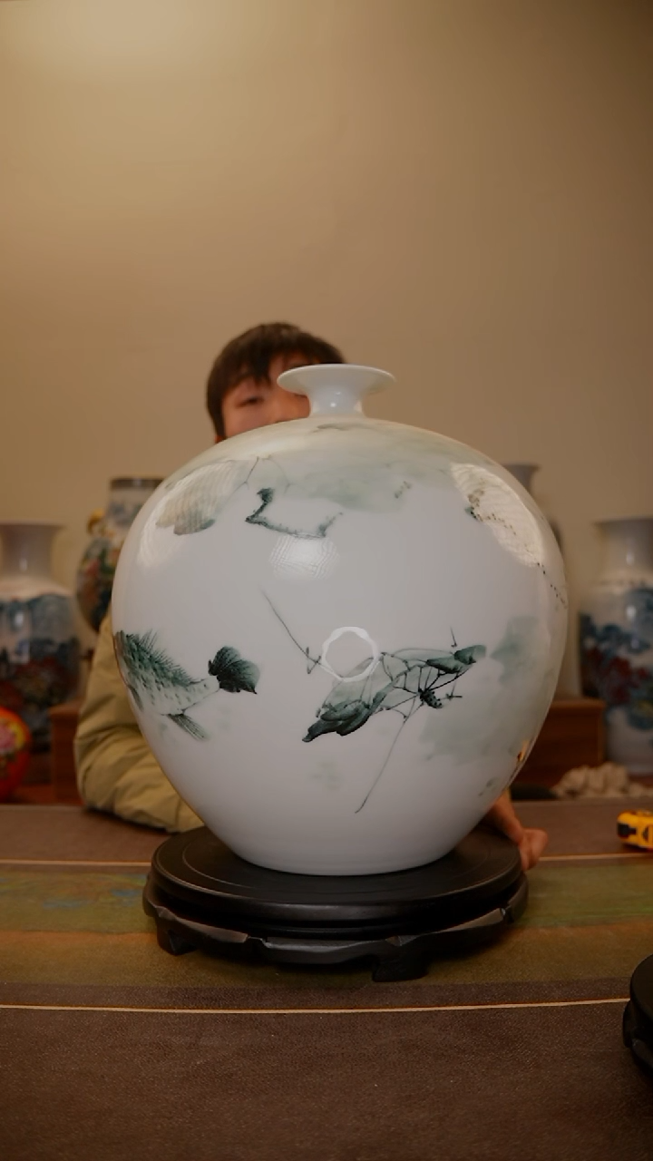 【闪购商品】摆件瓷造确保手工手绘作品