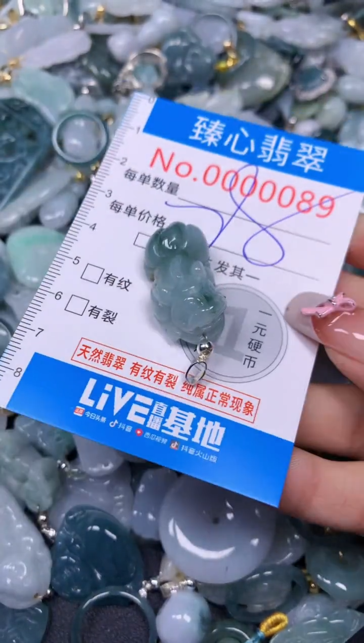 【闪购商品】翡翠颈饰未镶嵌含绳0000089