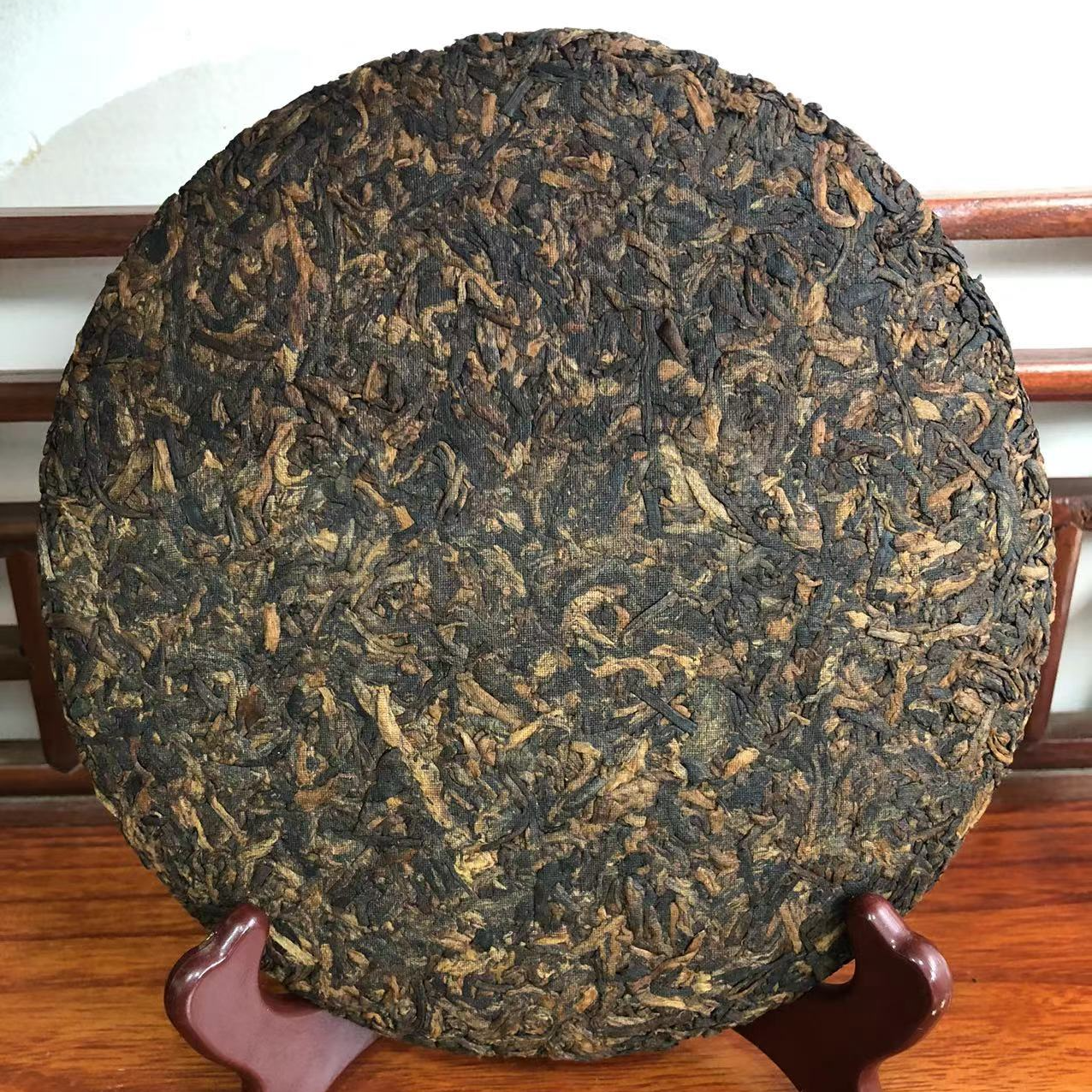 精选新品652号云南普洱熟茶紧压饼茶(357g)RG