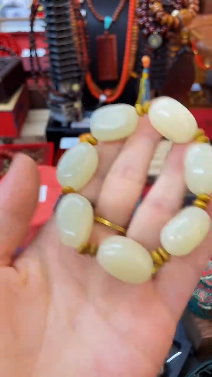 未镶嵌手串和田玉（子料）主播推荐！！主播推荐！！