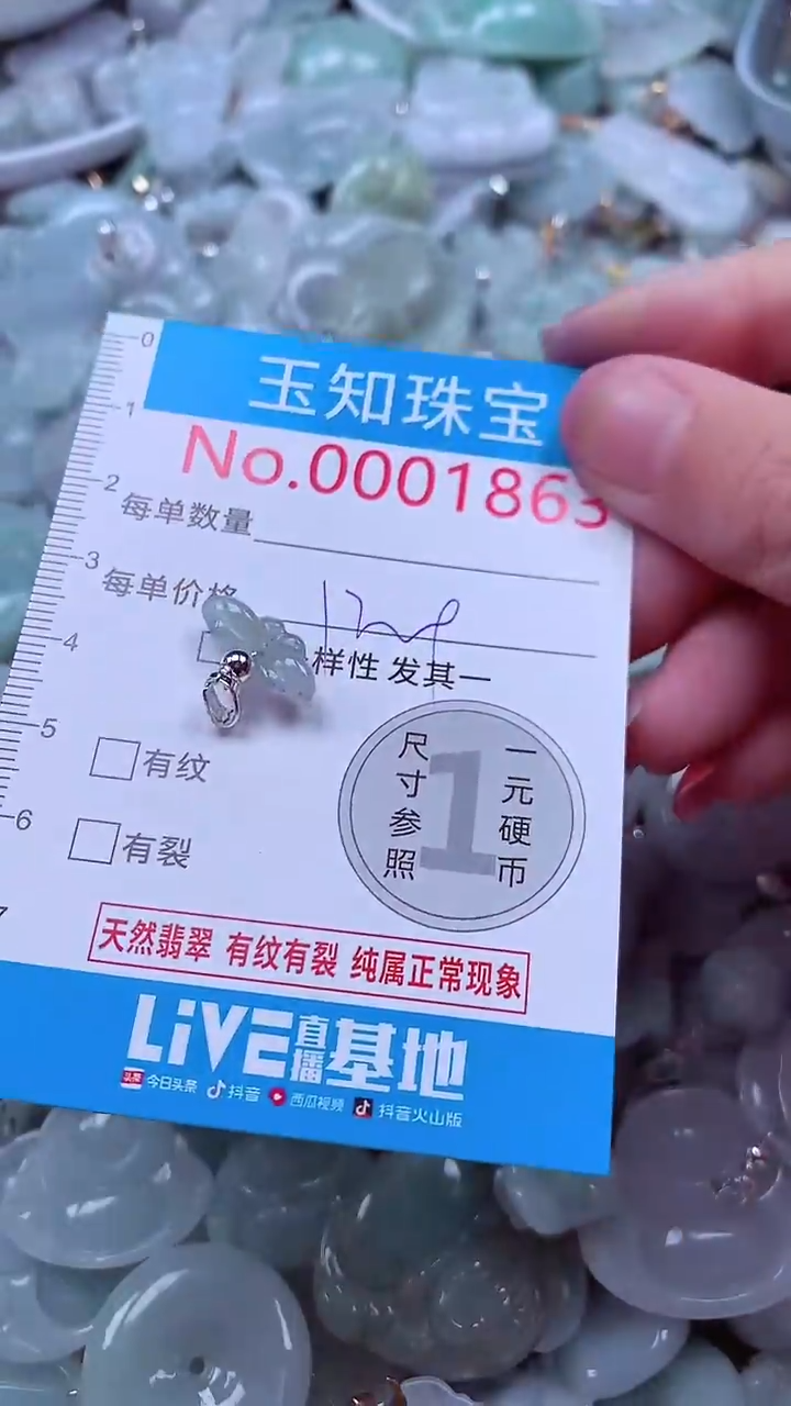 吊坠(不含链)未镶嵌翡翠1863