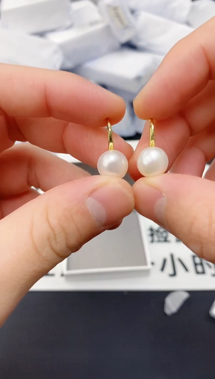 未镶嵌耳饰淡水珍珠ed1032