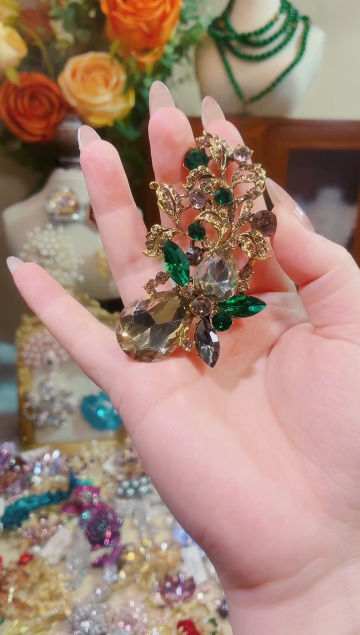 合成立方氧化锆铜合金中古花瓶