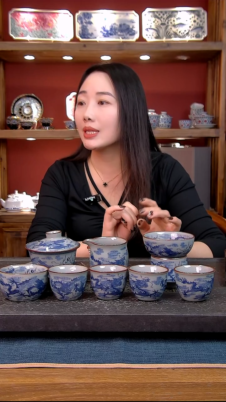 简装家用款8件套 老陶泥开片纹陶瓷茶具