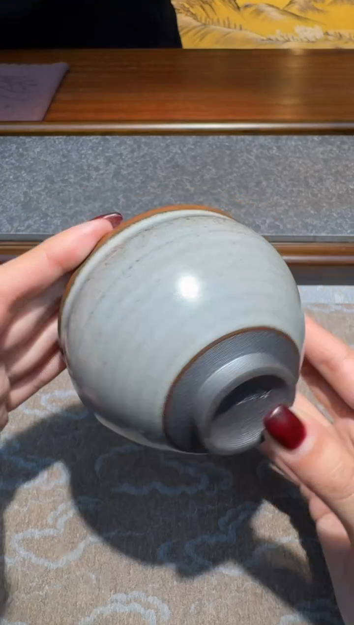 【闪购商品】茶盏林远福灰贝盏34