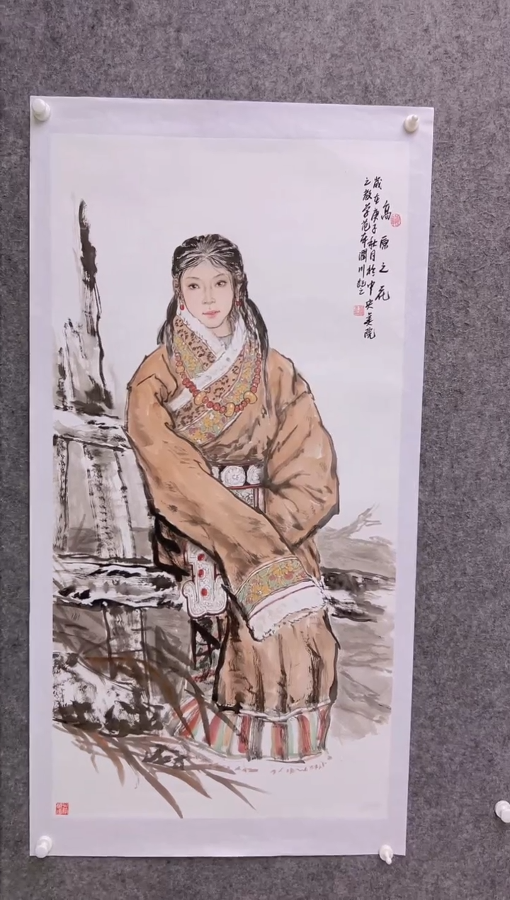 【闪购商品】绘画贺润川-8平尺-国画作品-红