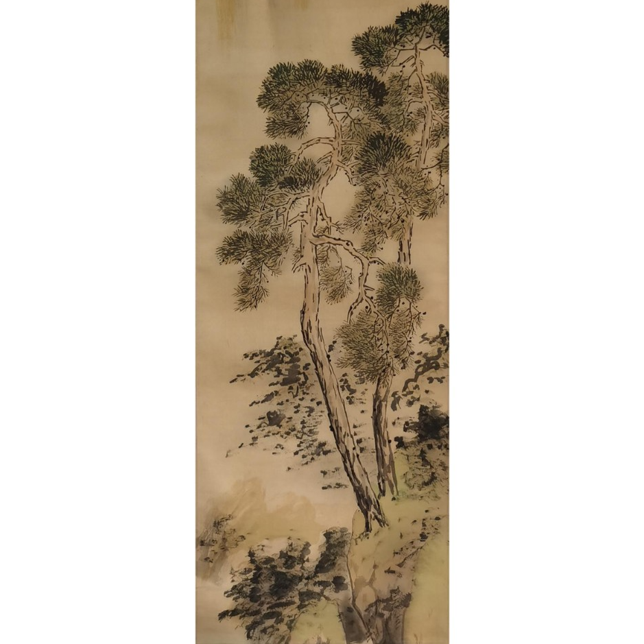【辽拍】V250709-2-106《山水》（2.3平尺) 绢本镜片 yy1225t