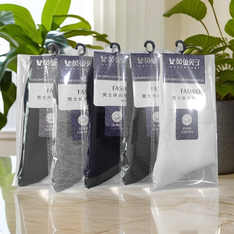 袜子男款夏季纯棉中筒袜防臭吸汗抗菌商务袜春夏男士袜子诸暨袜业