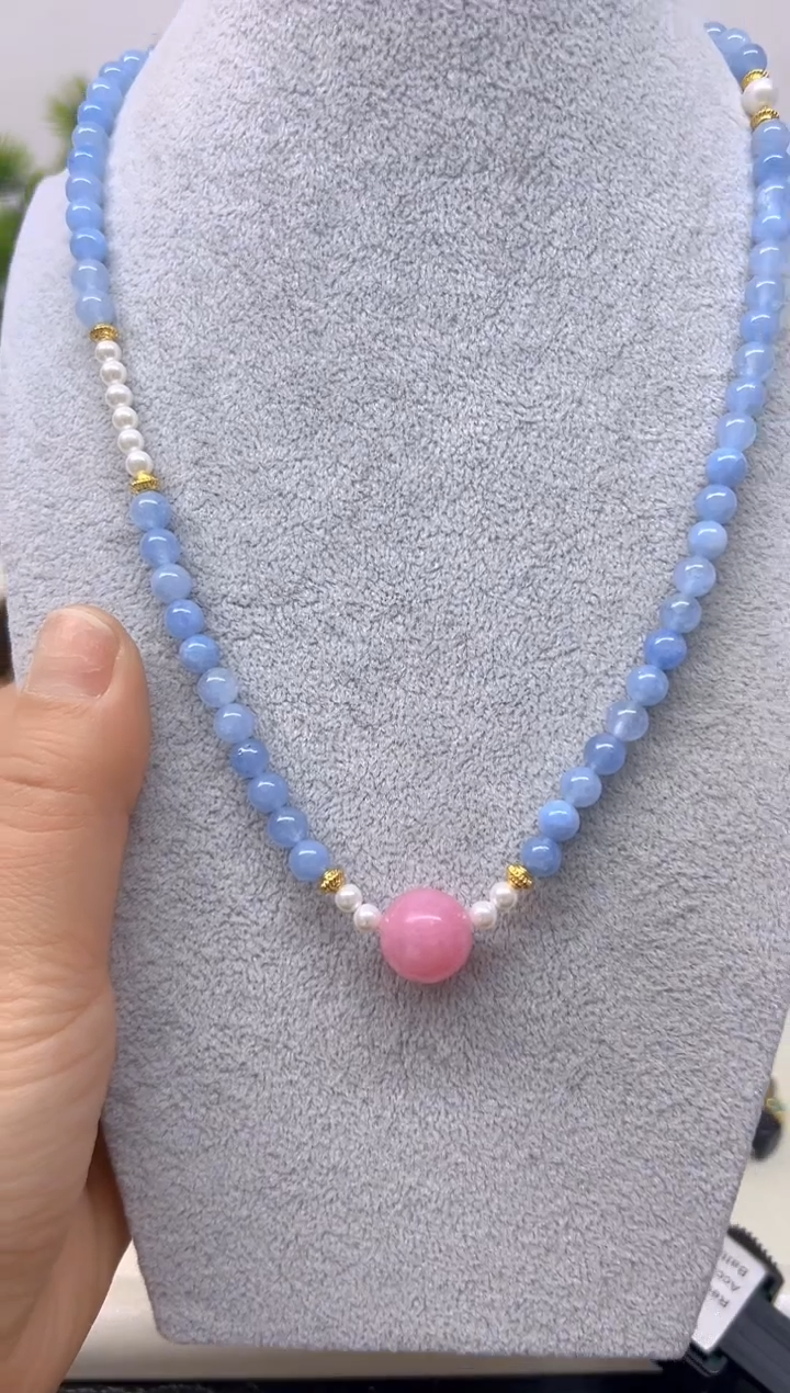 【闪购商品】菱锰矿（红纹石）项链未镶嵌项链X348