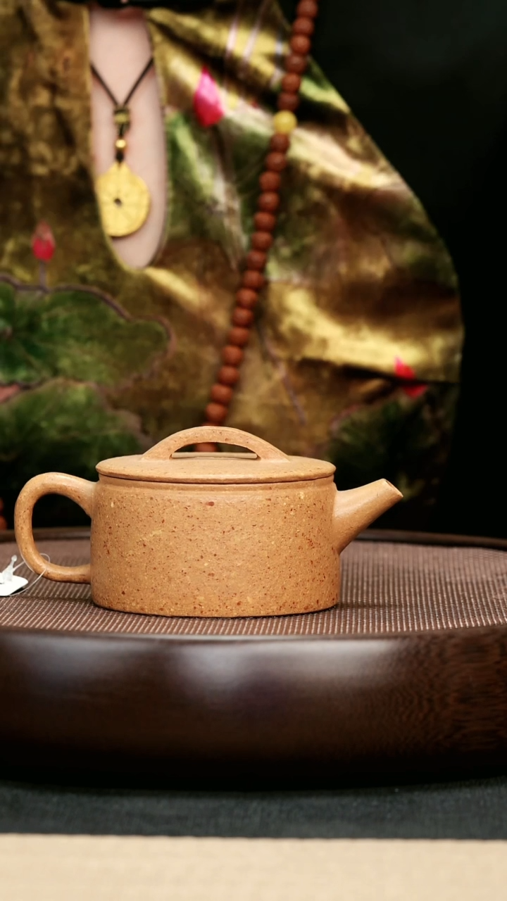 【闪购商品】紫砂茶壶59粗砂降坡汉瓦壶