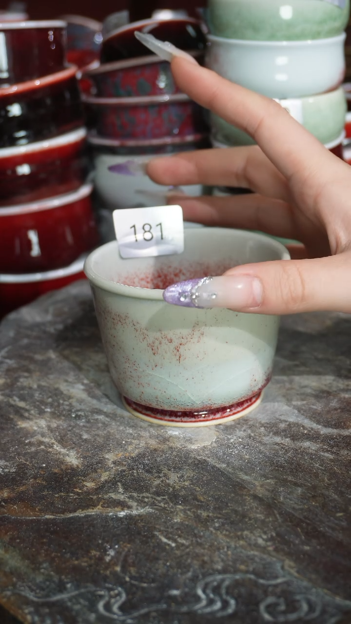 摆件陶精品窑变钧瓷茶器