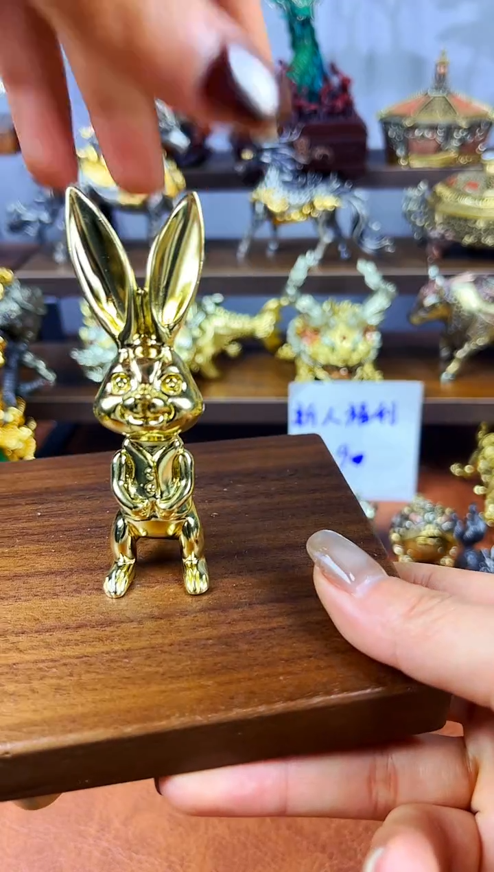 大耳朵兔子黄铜实心