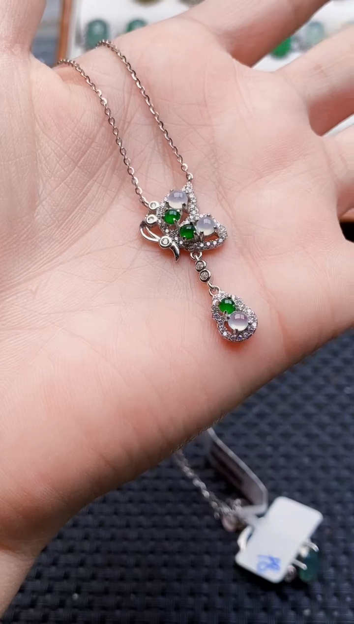 银S925镶嵌戒指翡翠1415