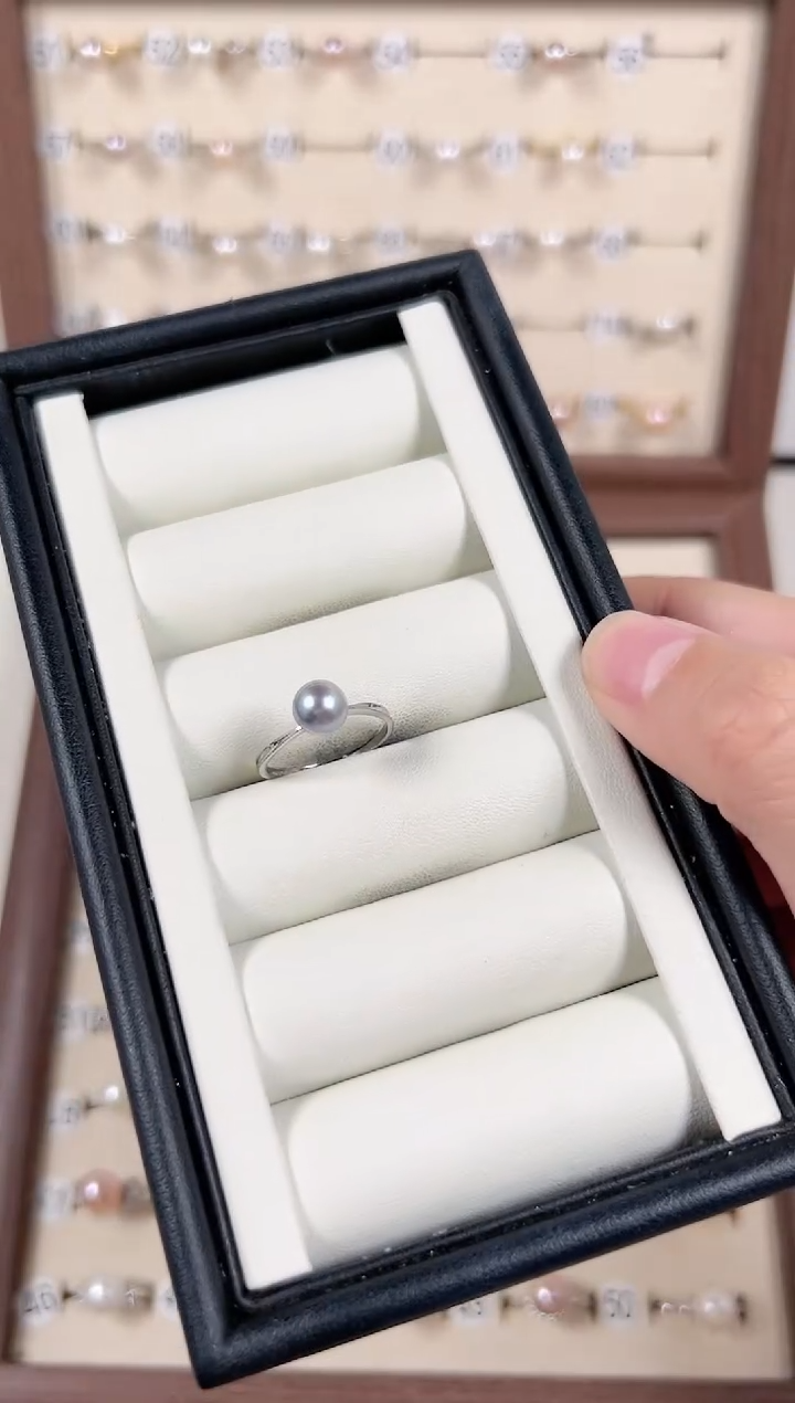【闪购商品】海水珍珠戒指银S925镶嵌19号