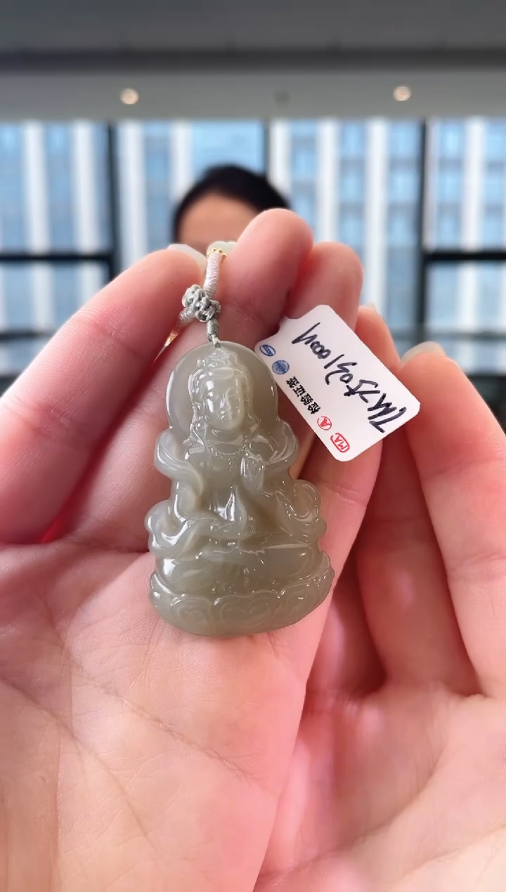 和田玉未镶嵌颈饰观音 xp