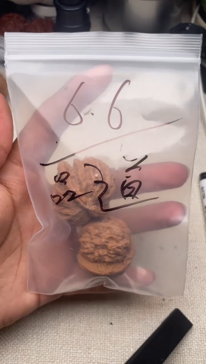 把件文玩核桃品*1130-品道-三角白