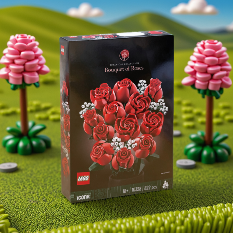 LEGO/乐高积木10328积木玩具玫瑰花束1盒.