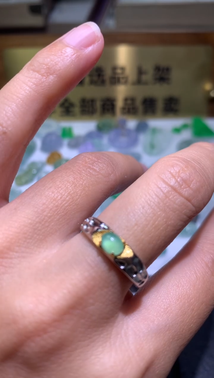 【闪购商品】翡翠颈饰银S925镶嵌净货