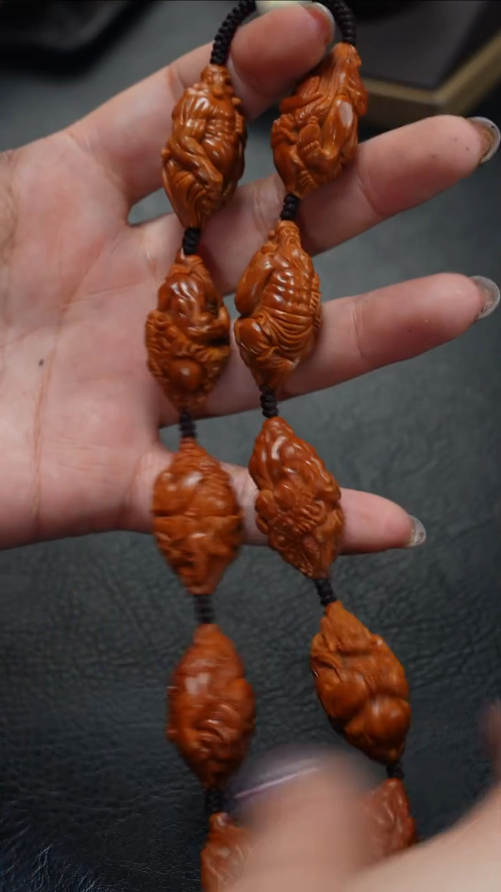 橄榄核手串/手链鱼子精品核雕
