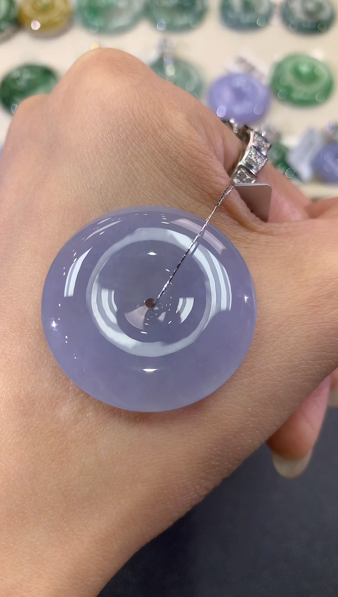 【闪购商品】翡翠吊坠(不含链)未镶嵌a119多样性一件发紫货有色差