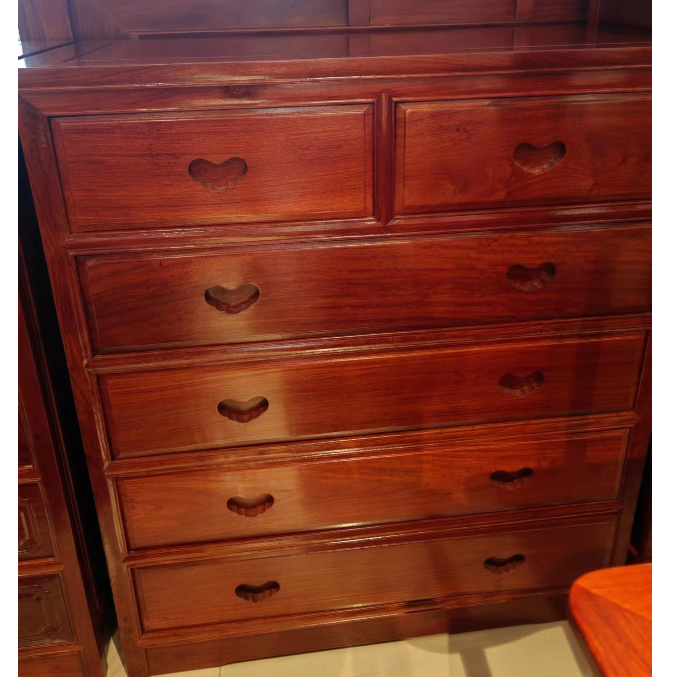 国标红木缅甸花梨六斗柜 多样性发货