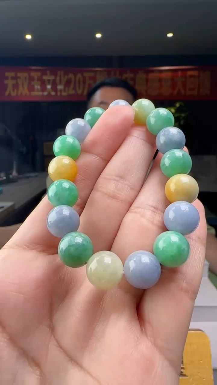 未镶嵌手串翡翠多样性发其一XM@@WS50620078