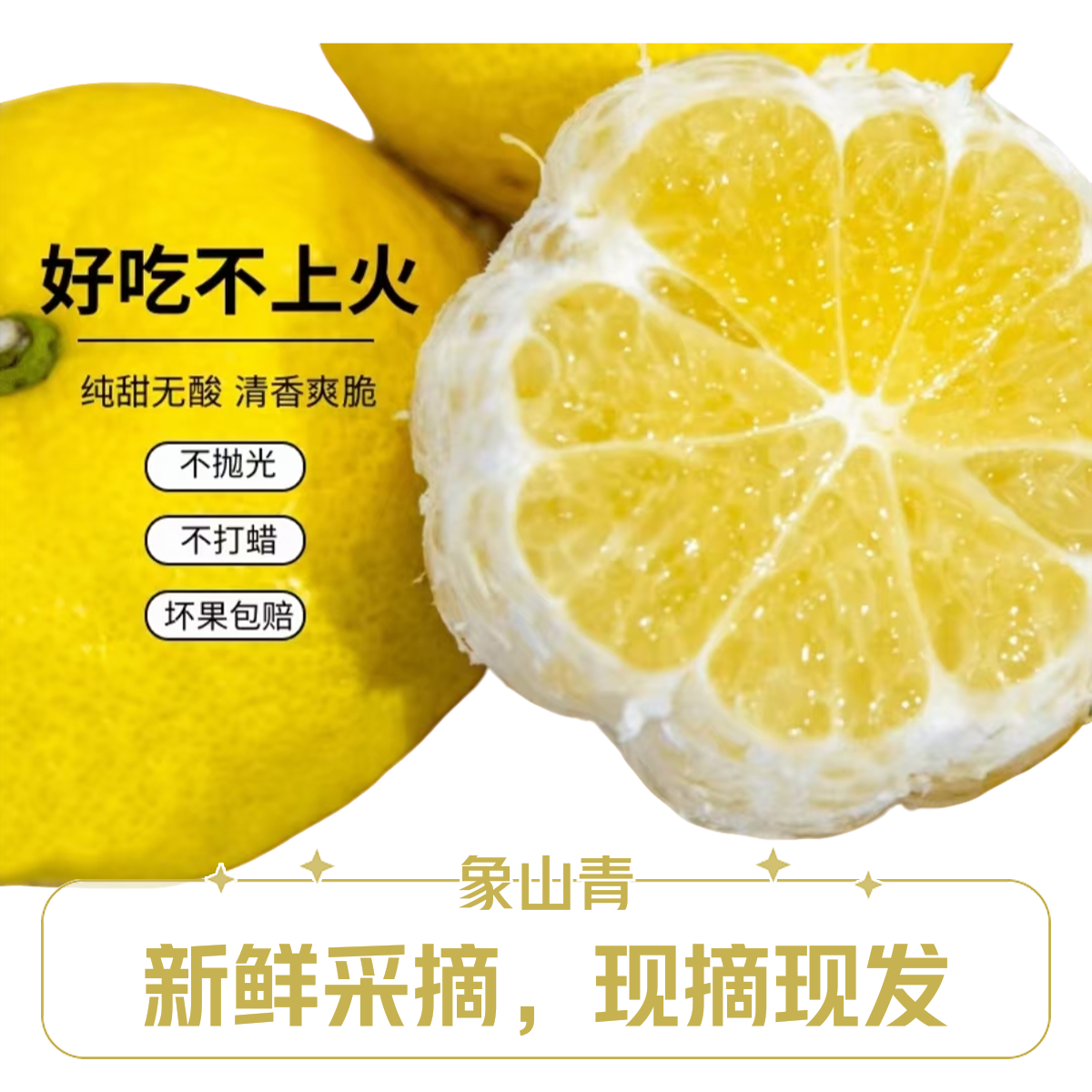 象山青柑橘清甜无酸新鲜水果春香桔柚送礼佳品