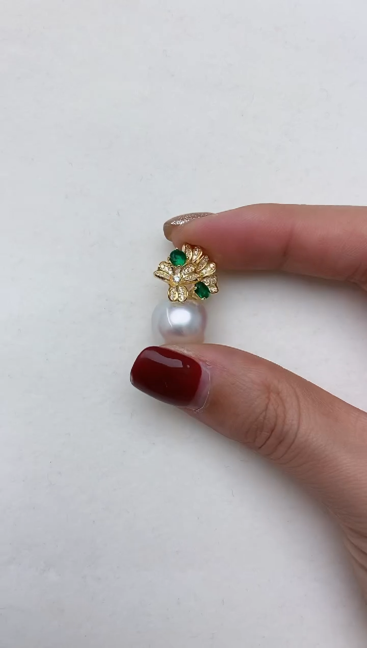 【闪购商品】海水珍珠吊坠银S925镶嵌59